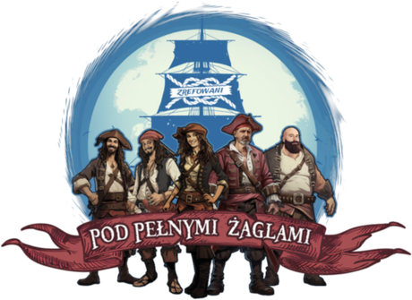 Nadruk Pod Pełnymi Żaglami (100% bawełna) - Przód